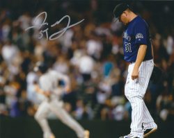 AUTOGRAPHED JAKE MCGEE 8X10 Colorado Rockies Photo