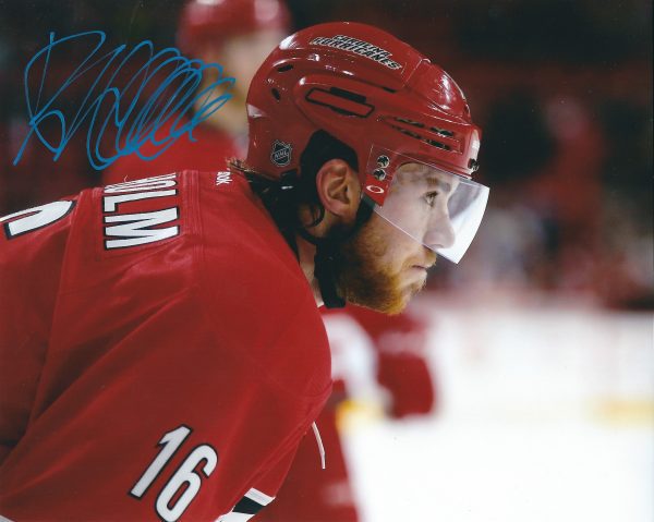 AUTOGRAPHED ELIAS LINDHOLM 8X10 CAROLINA HURRICANES Photo