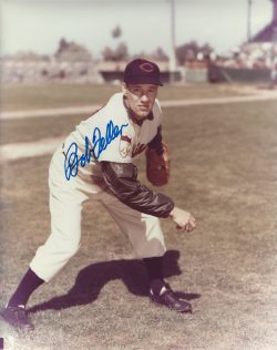 Autographed BOB FELLER 8X10 Cleveland Indians photo