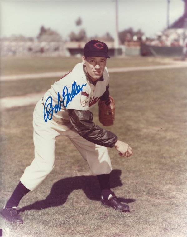Autographed BOB FELLER 8X10 Cleveland Indians photo