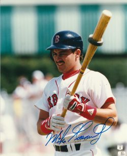 AUTOGRAPHED MIKE GREENWELL 8X10 Boston Red Sox photo