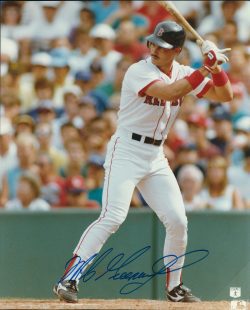 AUTOGRAPHED MIKE GREENWELL 8X10 Boston Red Sox photo