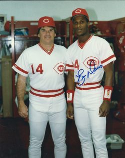 AUTOGRAPHED ERIC DAVIS 8X10 Cincinnati Reds Photo