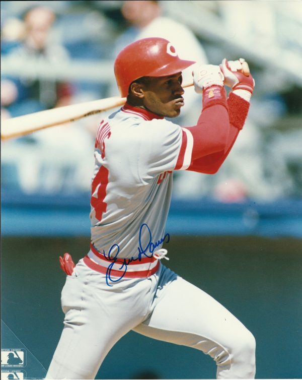 AUTOGRAPHED ERIC DAVIS 8X10 Cincinnati Reds Photo
