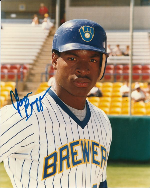 AUTOGRAPHED GLENN BRAGGS 8X10 Milwaukee Brewers Photo