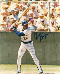 AUTOGRAPHED GLENN BRAGGS 8X10 Milwaukee Brewers Photo