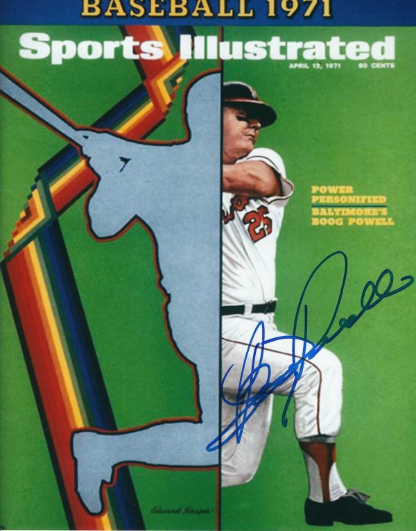 AUTOGRAPHED BOOG POWELL 8X10 Baltimore Orioles Photo