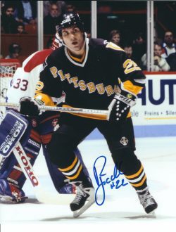 Autographed RICK TOCCHET 8x10 Pittsburgh Penguins Photo