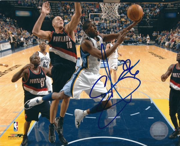 Autographed EDDIE JONES 8X10 Grizzlies Photo