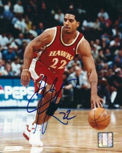 AUTOGRAPHED JIM JACKSON 8X10 Atlanta Hawks photo