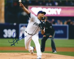 AUTOGRAPHED JHOULYS CHACIN 8X10 San Diego Padres photo
