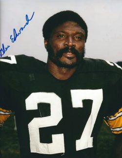 Autographed GLEN EDWARDS 8X10 Pittsburgh Steelers Photo