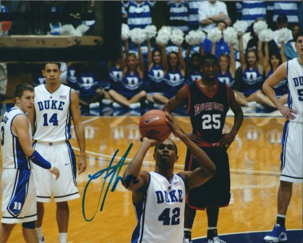 AUTOGRAPHED LANCE THOMAS 8x10 Duke Blue Devils Photo