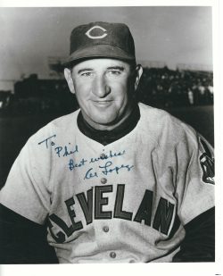 Autographed AL LOPEZ 8X10 CLEVELAND INDIANS photo