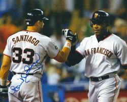AUTOGRAPHED BENITO SANTIAGO 8X10 San Francisco Giants Photo