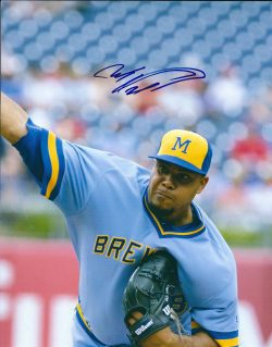AUTOGRAPHED WILY PERALTA 8X10 Milwaukee Brewers Photo