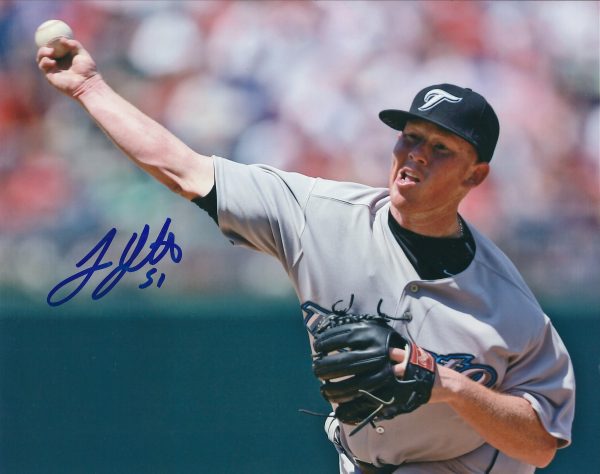 Autographed JESSE LISTCH 8x10 Toronto Blue Jays Photo