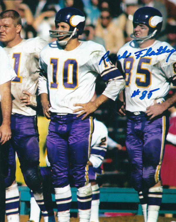 Autographed PAUL FLATLEY  8X10 Minnesota Vikings Photo