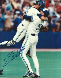 AUTOGRAPHED  ERNIE WHITT  8X10 photo Toronto Blue Jays
