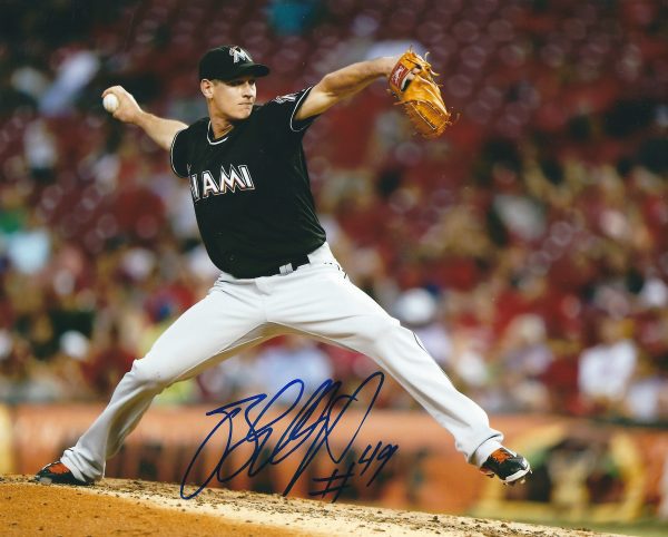 AUTOGRAPHED BRIAN ELLINGTON 8X10 Miami Marlins Photo