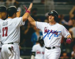 AUTOGRAPHED TYLER MOORE 8X10 Miami Marlins Photo