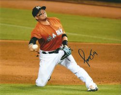 AUTOGRAPHED MIGUEL ROJAS 8X10 Miami Marlins Photo