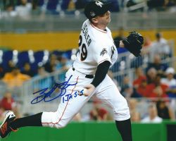 AUTOGRAPHED BRAD ZIEGLER 8X10 Miami Marlins Photo