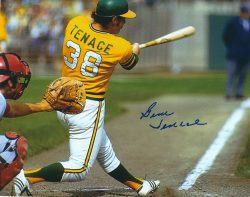 AUTOGRAPHED GENE TENACE  8X10 Oakland A's Photo