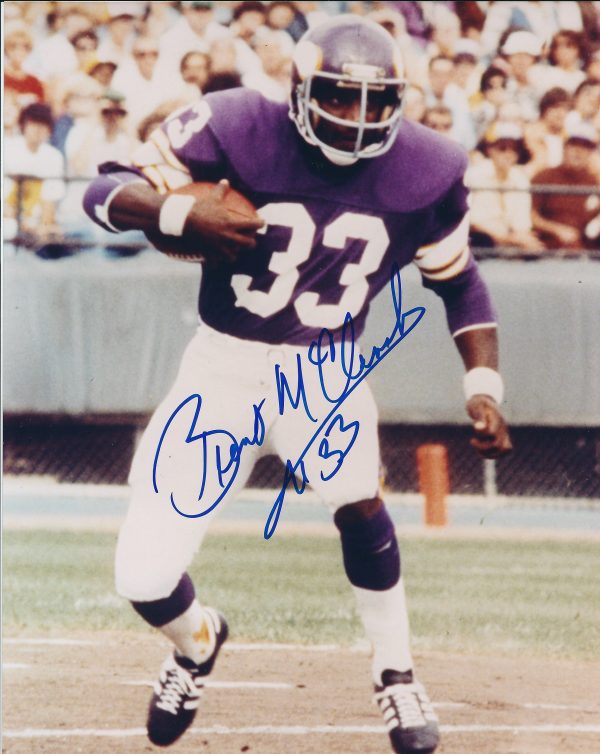 Autographed  BRENT MCCLANAHAN 8X10 Minnesota Vikings Photo
