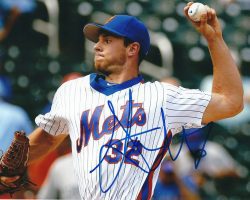 Autographed STEVEN MATZ 8X10 New York Mets  photo