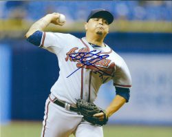 AUTOGRAPHED WILLIAMS PEREZ 8X10 Atlanta Braves photo