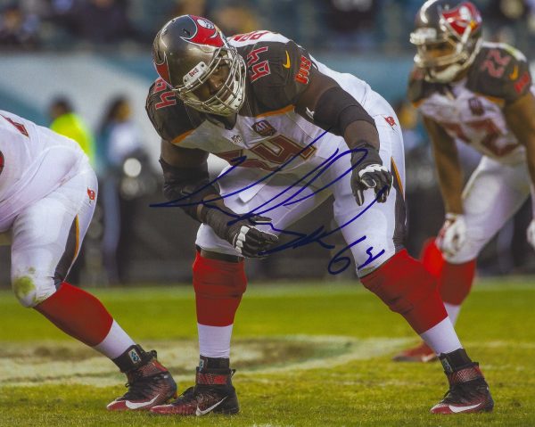 Autographed Kevin Pamphile 8X10 Tampa Bay Buccaneers Photo
