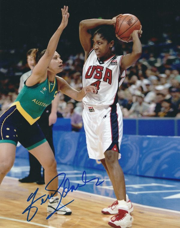 Autographed TERESA EDWARDS 8X10 USA photo