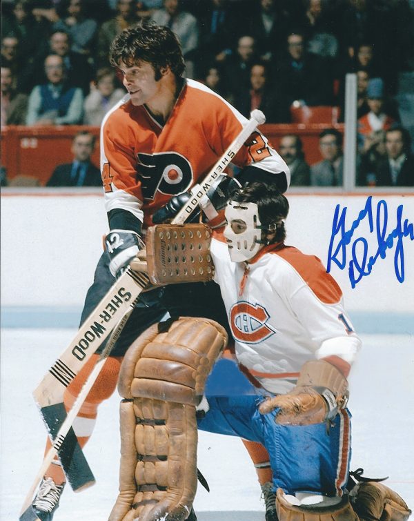 Autographed GARY DORNHOEFER 8X10 Philadelphia Flyers Photo
