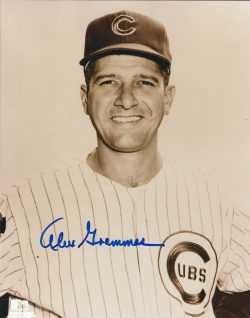 AUTOGRAPHED ALEX GRAMMAS 8X10 Chicago Cubs Photo