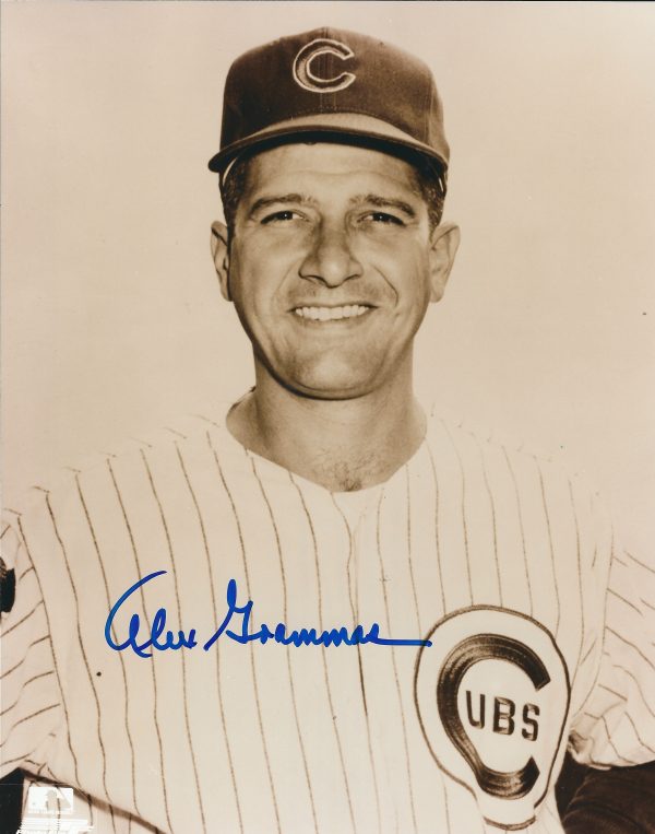 AUTOGRAPHED ALEX GRAMMAS 8X10 Chicago Cubs Photo