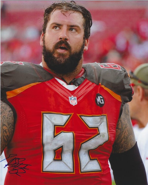 Autographed  Evan Smith 8X10 Tampa Bay Buccaneers Photo