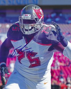 Autographed DaVonte Lambert 8X10 Tampa Bay Buccaneers Photo