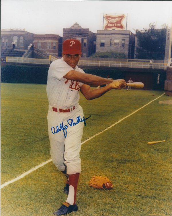 AUTOGRAPHED ADOLFO PHILLIPS 8x10 Philadelphia Phillies Photo