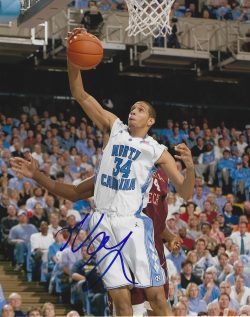 Autographed Brandan Wright 8X10 UNC Tar Heel Photo