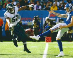 Autographed Najee Goode 8X10 Philadelphia Eagles Photo with COA