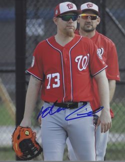 Autographed Adam Lind 8X10 Washington Nationals Photo with COA