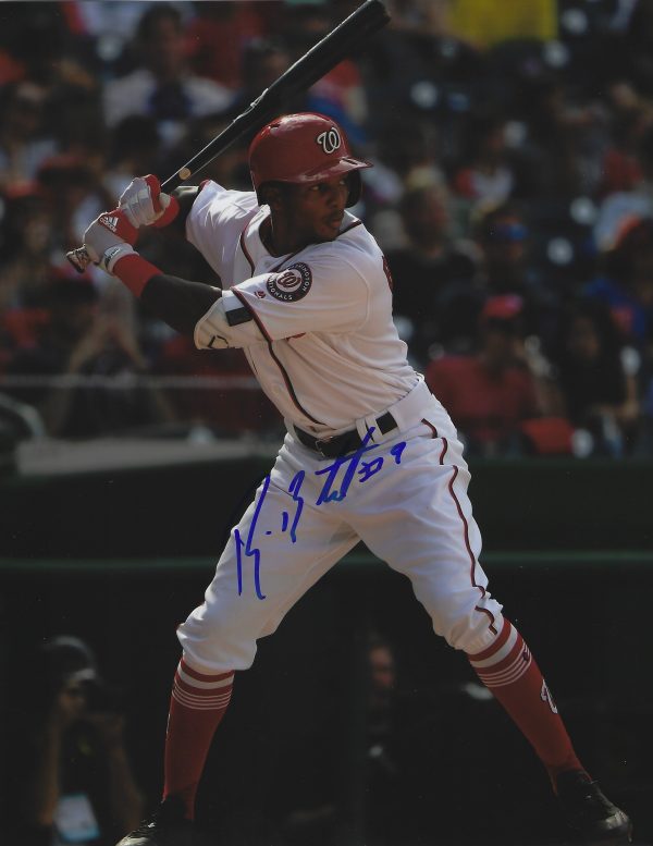 Autographed Rafael Bautista 8X10 Washington Nationals Photo with COA