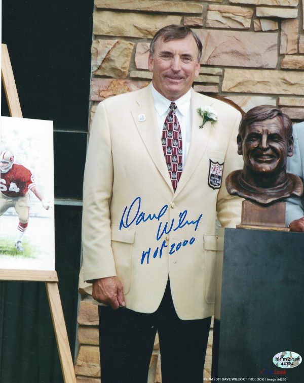 Autographed DAVE WILCOX 8X10 San Francisco 49'ers Photo