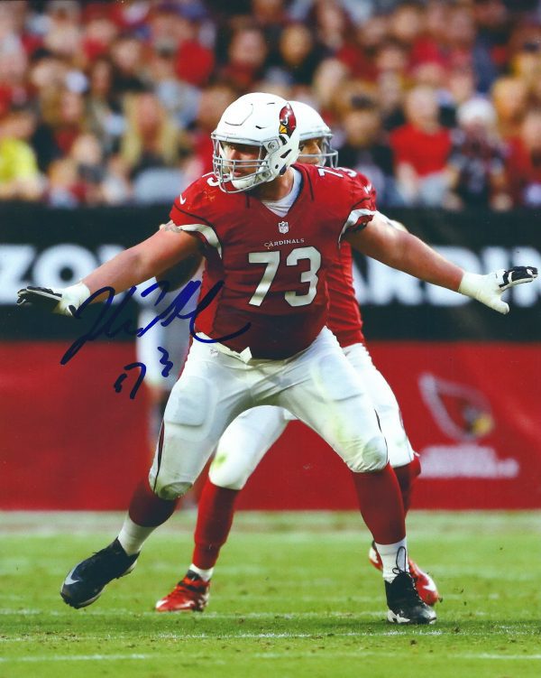 Autographed JOHN WETZEL 8X10 Arizona Cardinals Photo