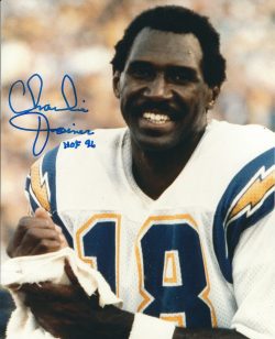 Autographed CHARLIE JOINER 8X10 San Diego Chargers Photo