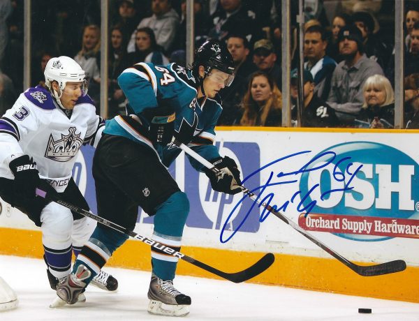 Autographed JAMIE MCGINN 8X10 San Jose Sharks photo