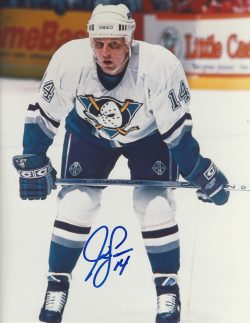 Autographed JOE SACCO 8X10 Anaheim Ducks Photo