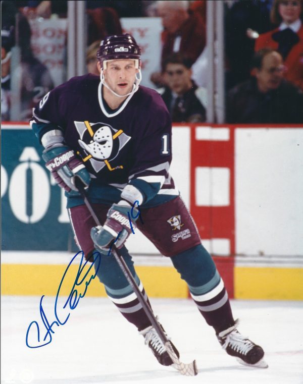 Autographed ANATOLI SEMENOV 8X10 Anaheim Ducks Photo