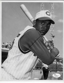 Autographed Chico Ruiz Cincinnati Reds Original Wire 8x10  photo with JSA COA